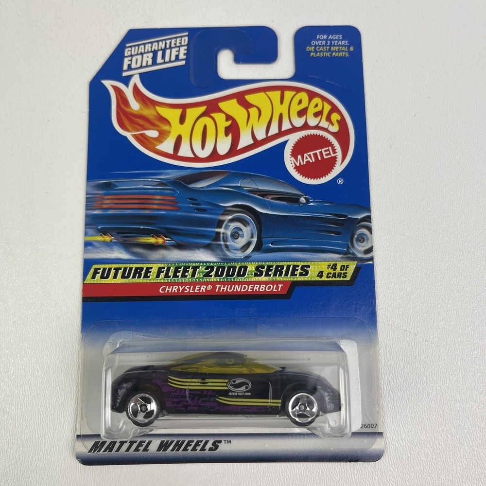 Hot Wheels 2000 Chrysler Thunderbolt Black‎ Future Fleet 4 of 4
